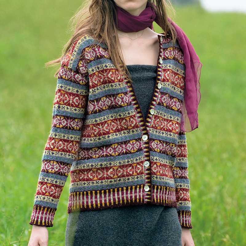 Free fair isle cardigan knitting patterns