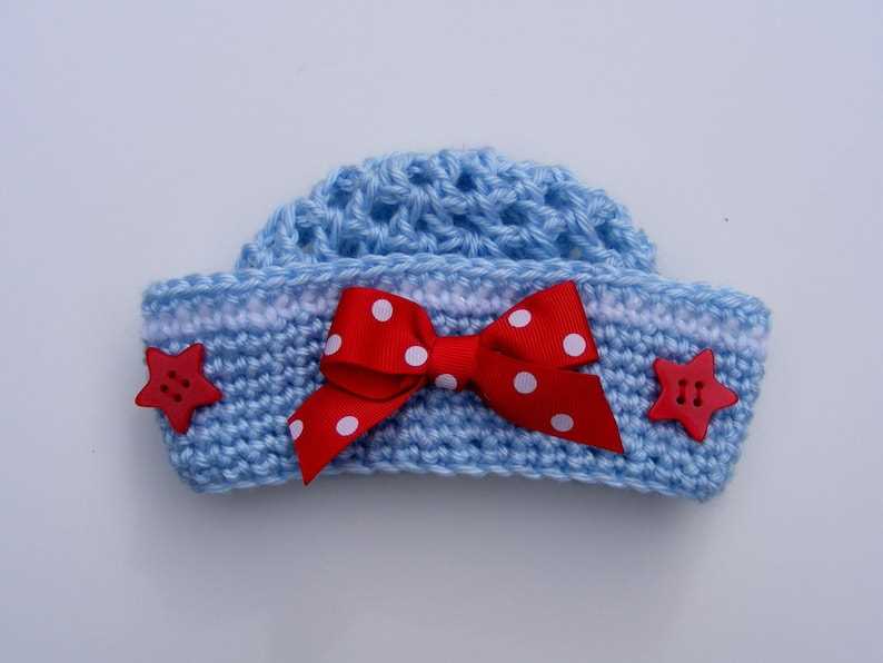 Knitted sailor hat pattern