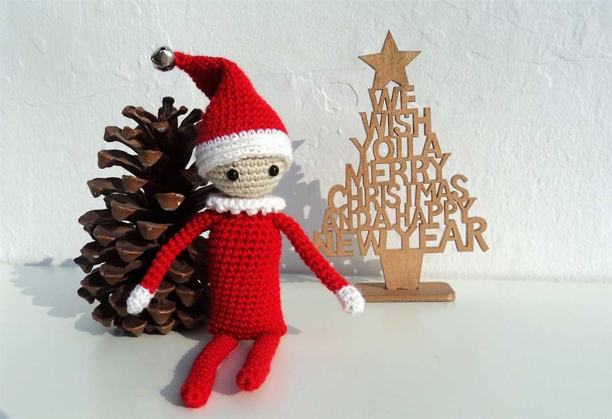 Knitted elf on the shelf pattern