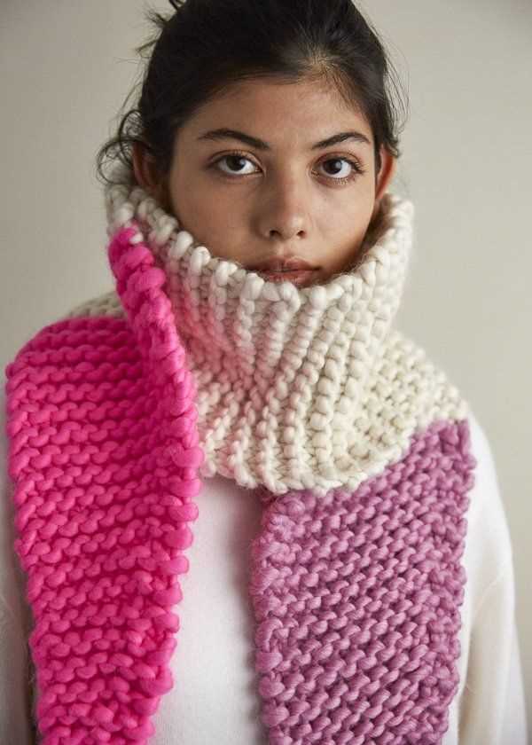 Easy knit scarf pattern bulky yarn