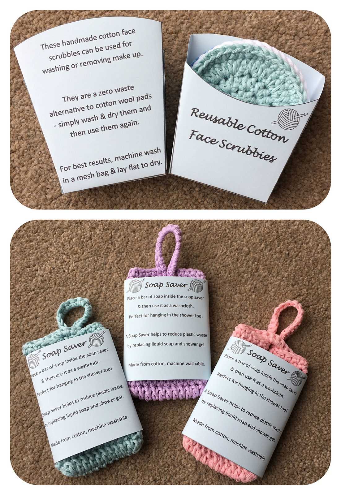 Knitted soap saver bag pattern