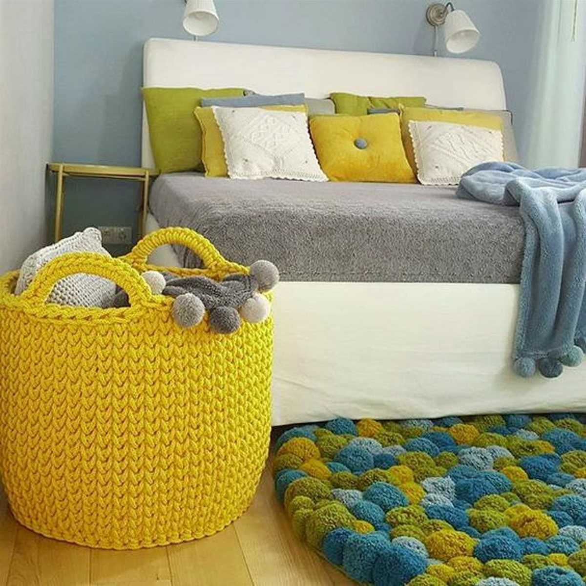 Knit laundry basket pattern