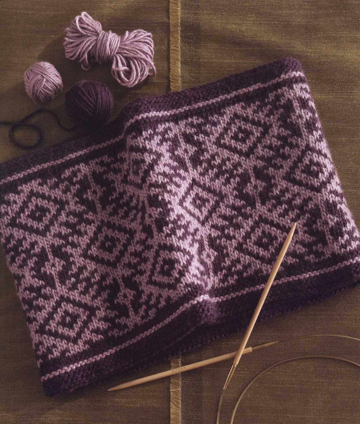 Simple two color knitting patterns