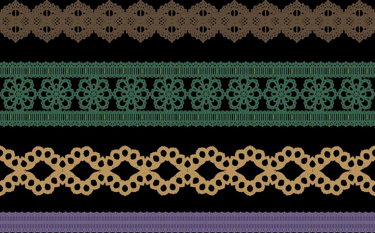 Free knitted lace border patterns