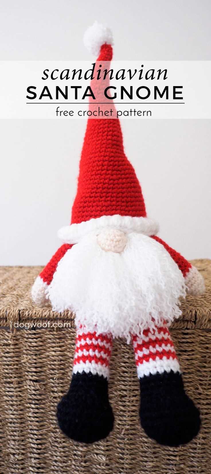 Knitted santa gnomes pattern