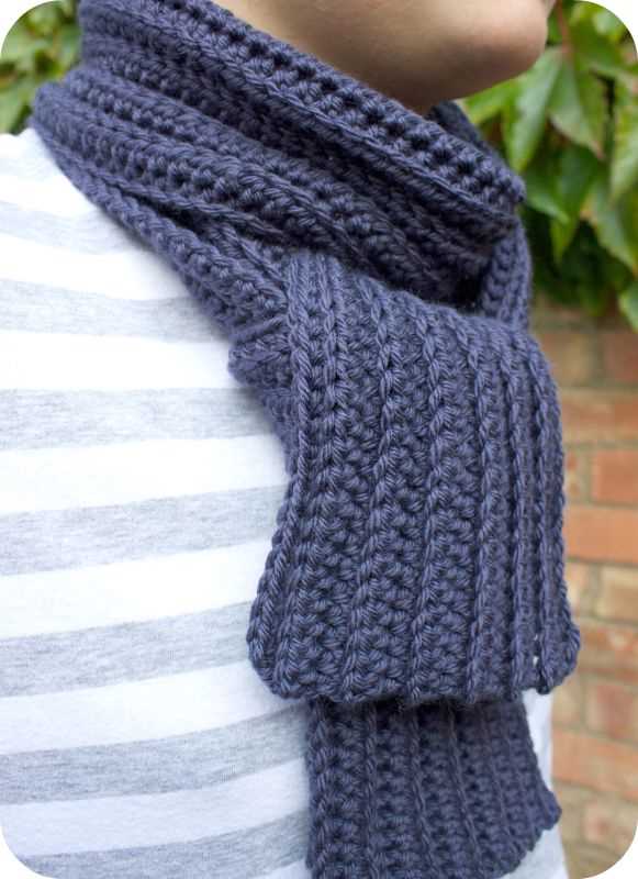 Simple mens scarf knitting pattern