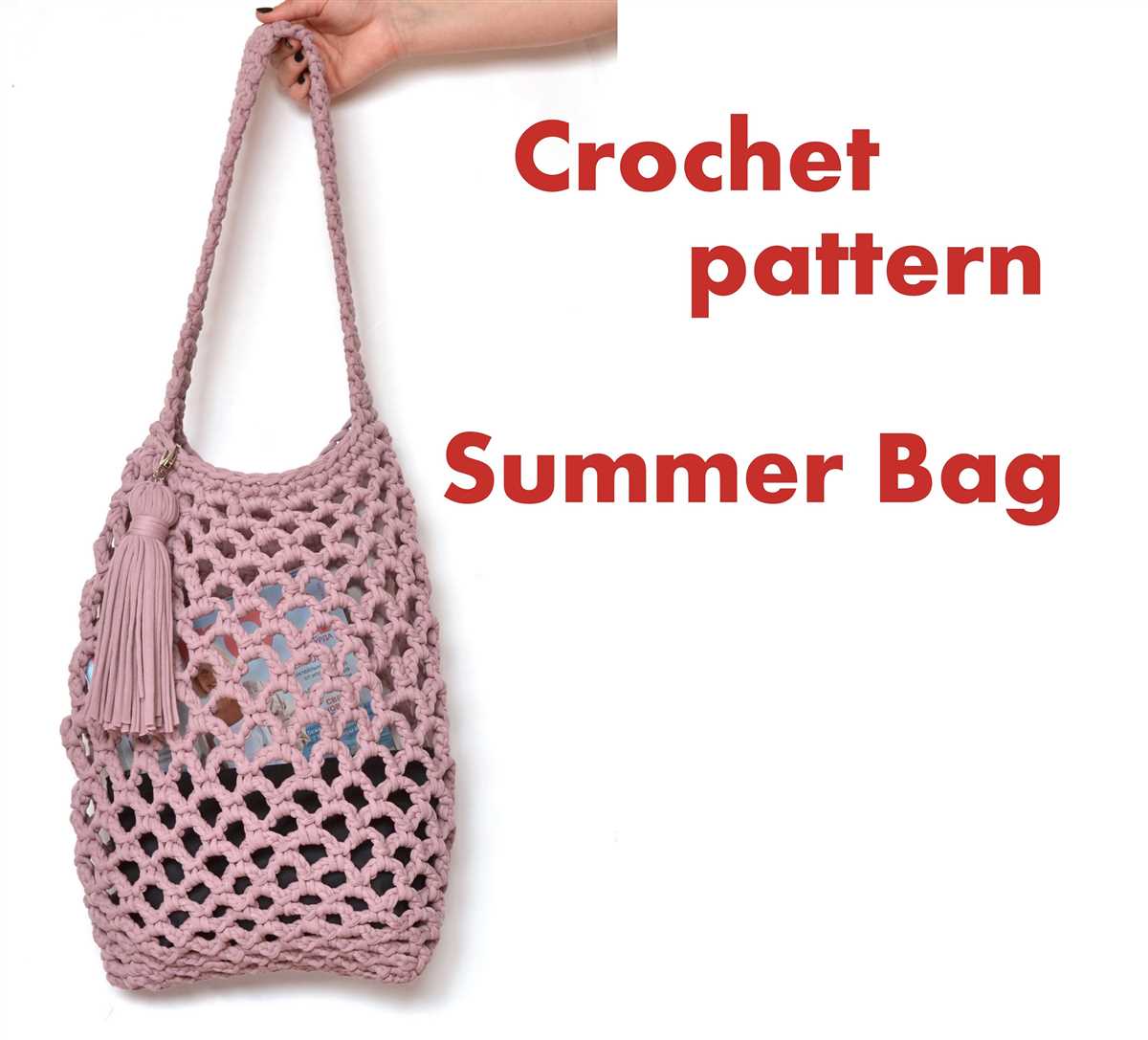 Knitted farmers market bag pattern