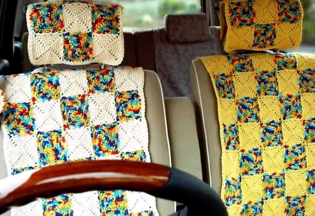 Knit car seat cover pattern