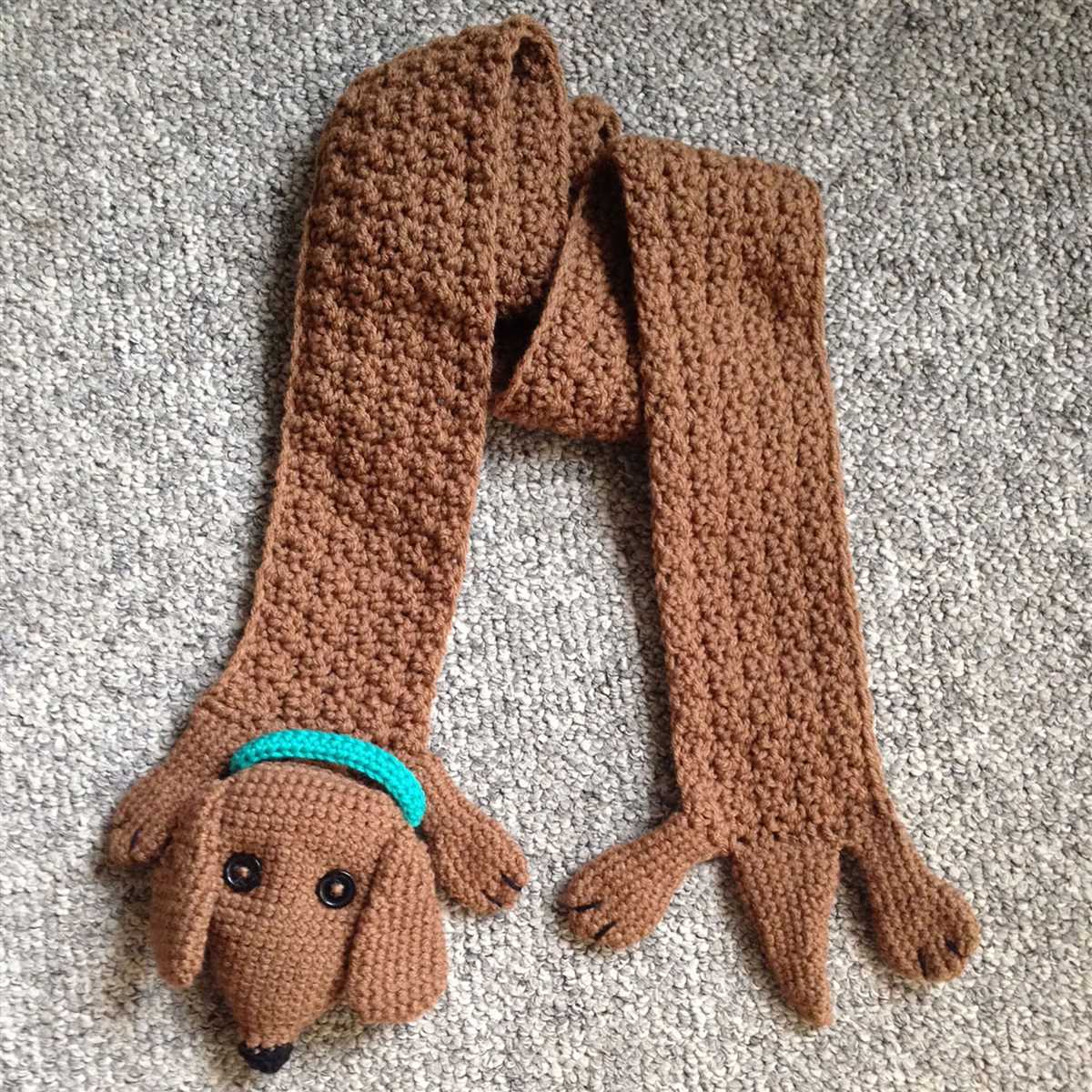 Knitted dog scarf pattern free