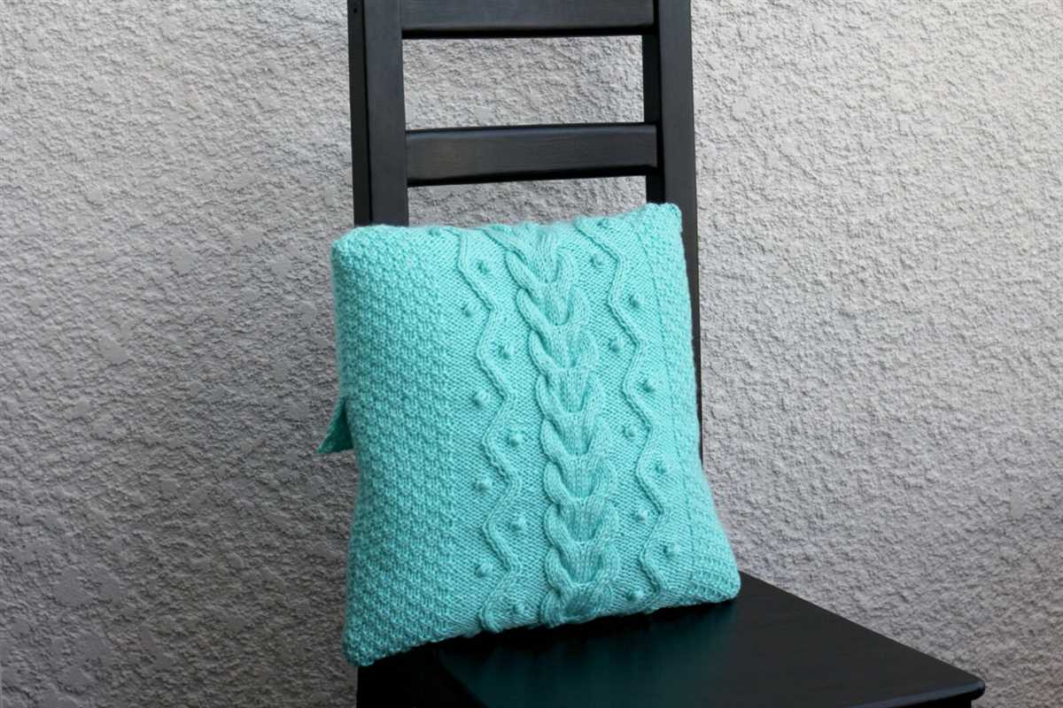 Hand knitted pillow patterns