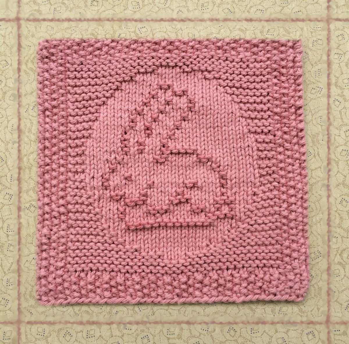 Knitted easter dishcloth patterns