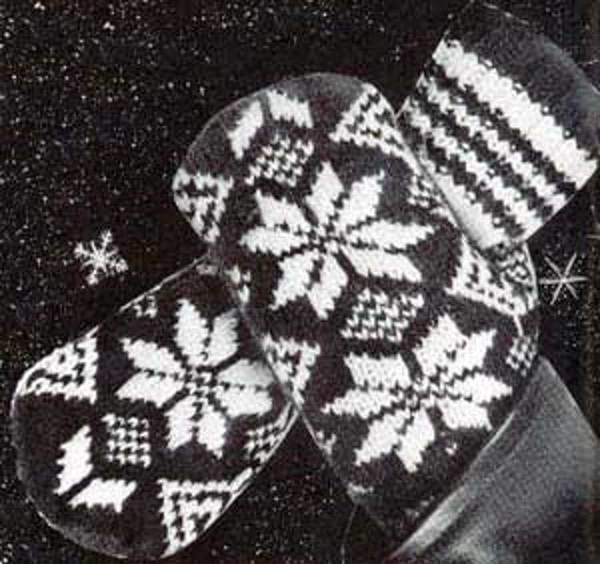 Free knit pattern for two needle mittens