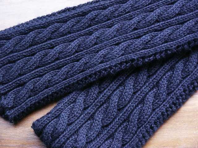 Cable knit scarf pattern beginner