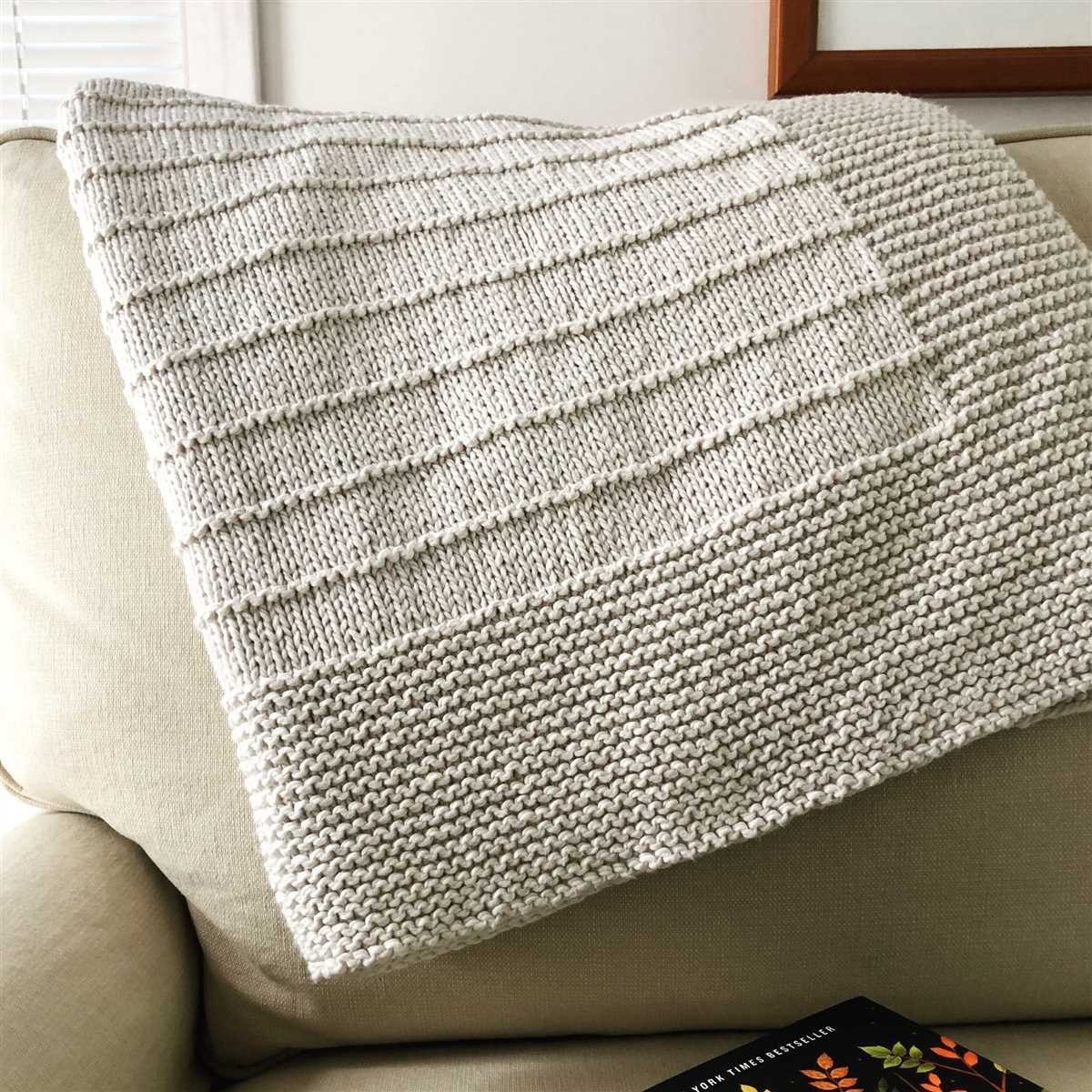 Knee blanket knitting pattern