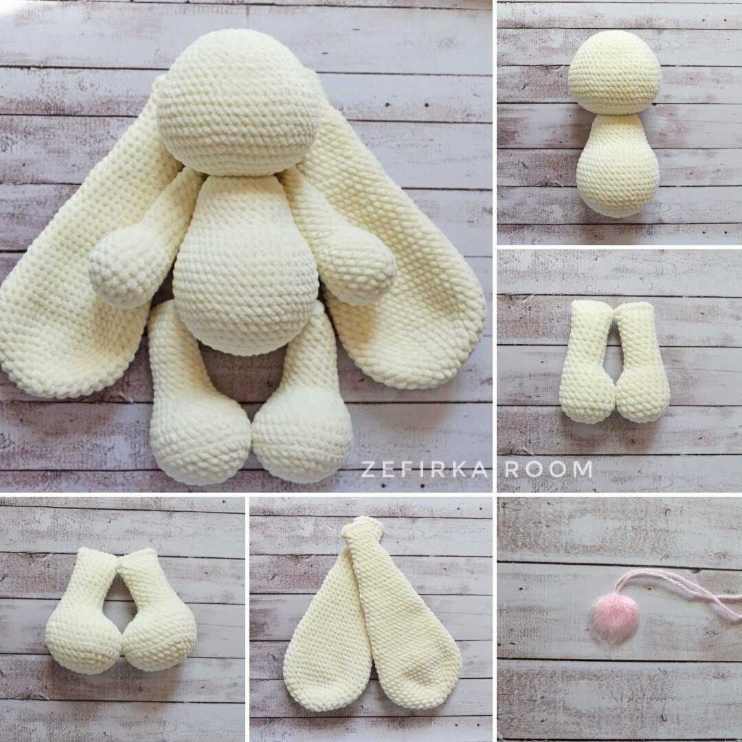 Knit bunny ears pattern