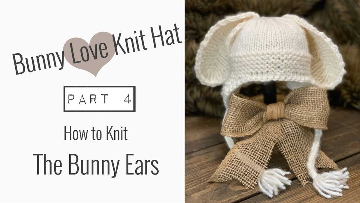 Knit bunny ears pattern