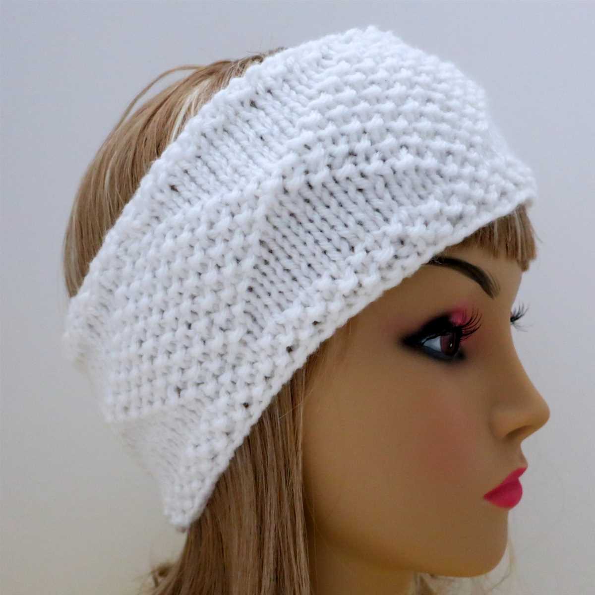 Knit headband ear warmer pattern