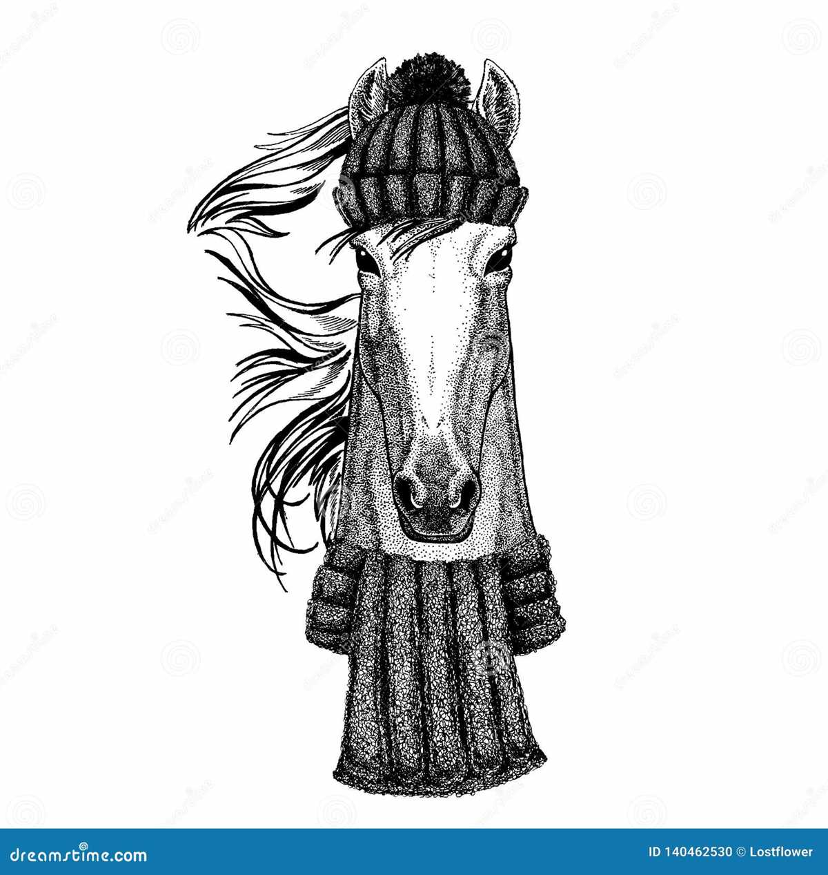 Knit horse hat pattern