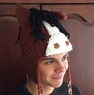 Knit horse hat pattern