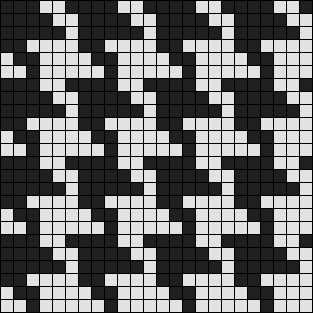 Knit houndstooth pattern