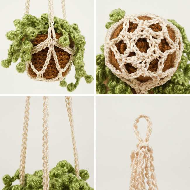 Knit plant hanger free pattern