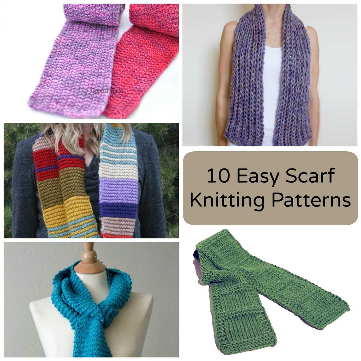 Knit scarf pattern easy free