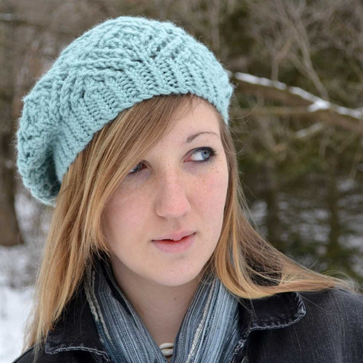 Knit slouchy beret pattern free