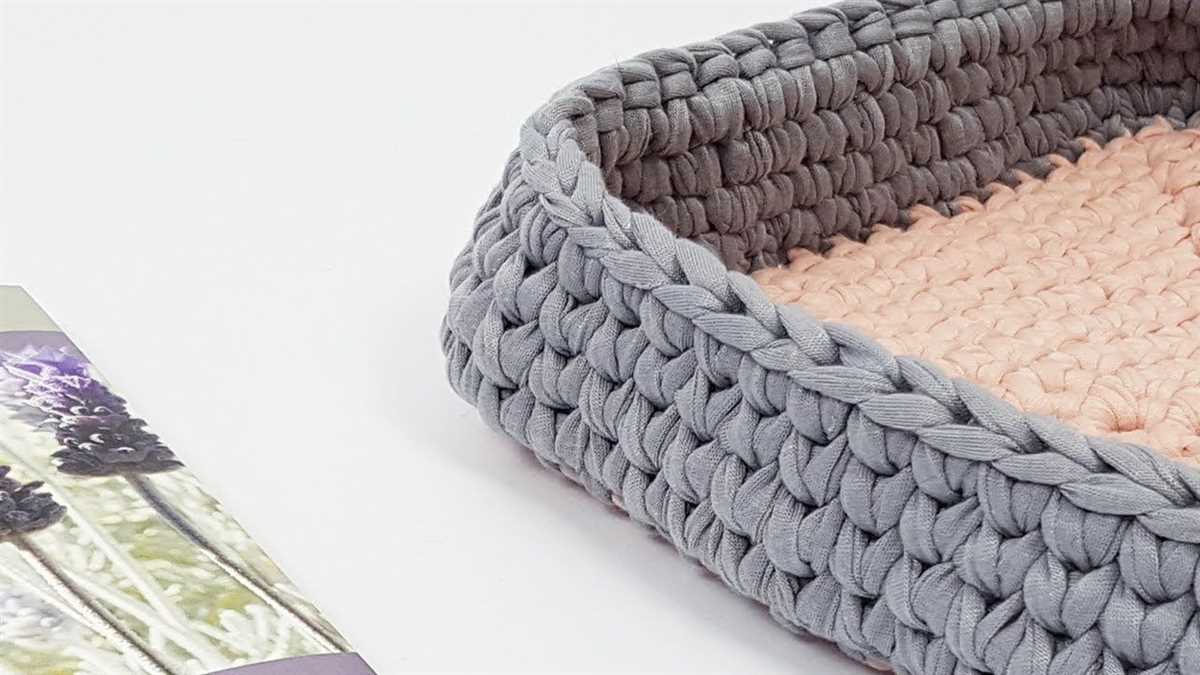 Knit square basket pattern