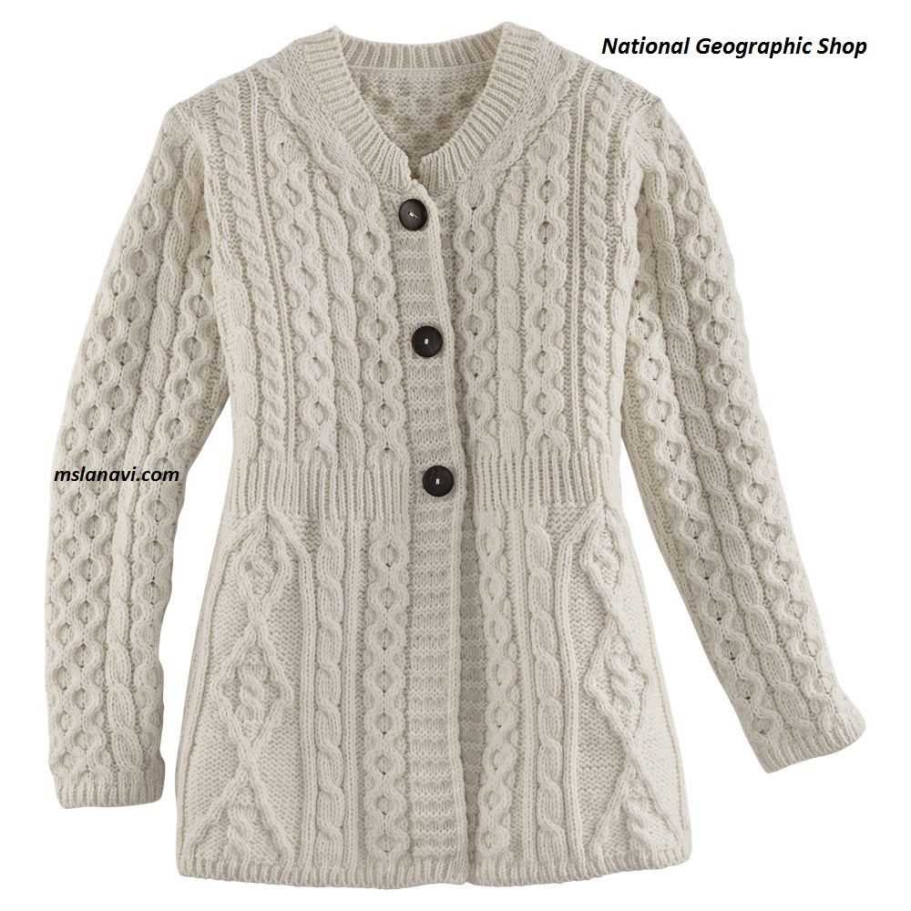 Knit sweater patterns for women's cardigans