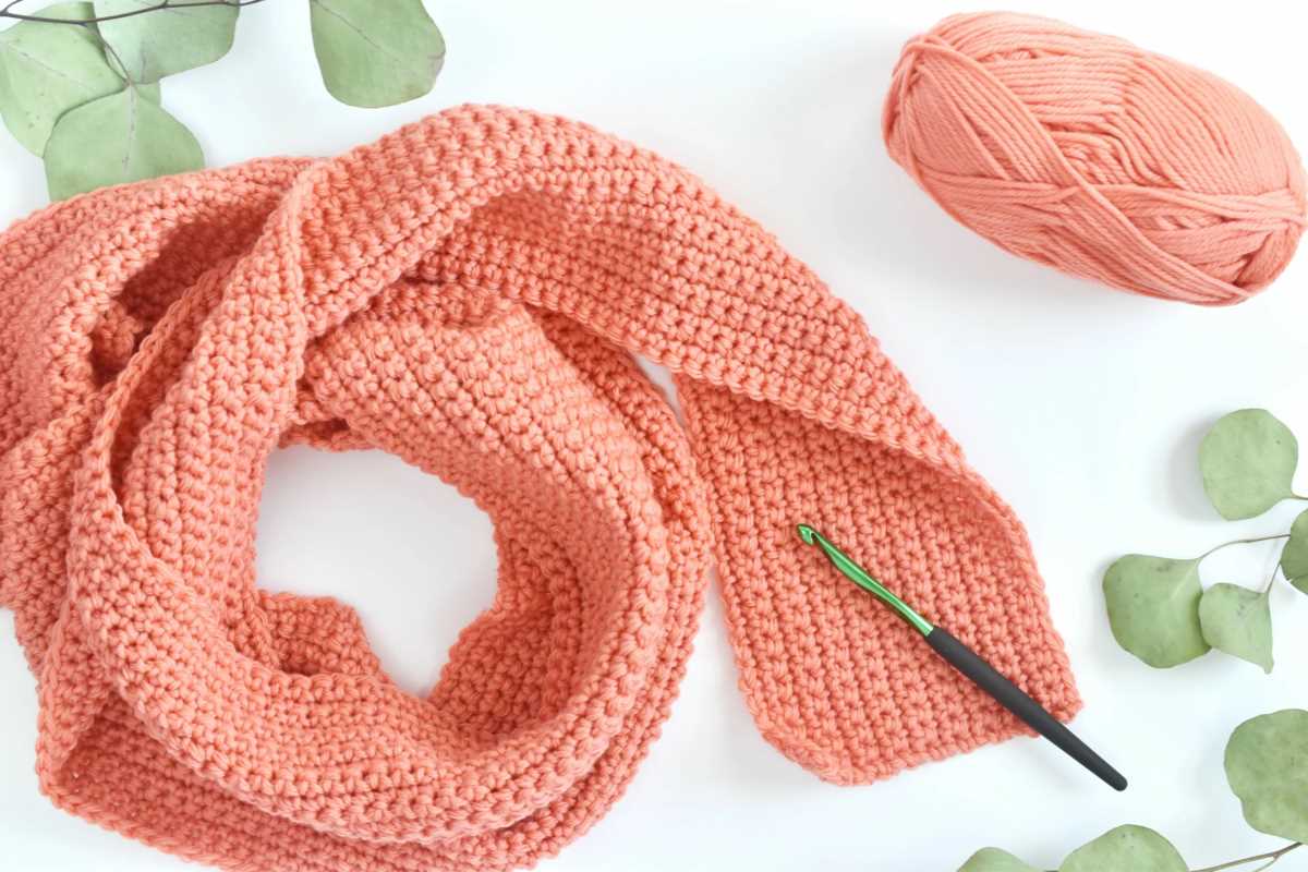 Knit tube scarf pattern