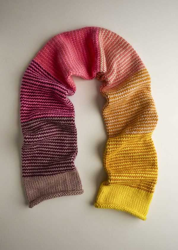 Knit two purl two scarf pattern