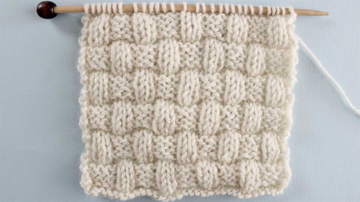 Knit and purl pattern