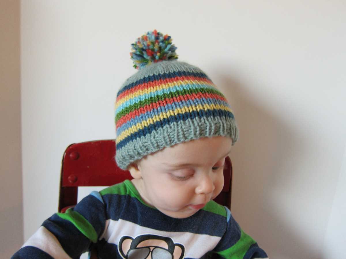 Knit baby hat free pattern