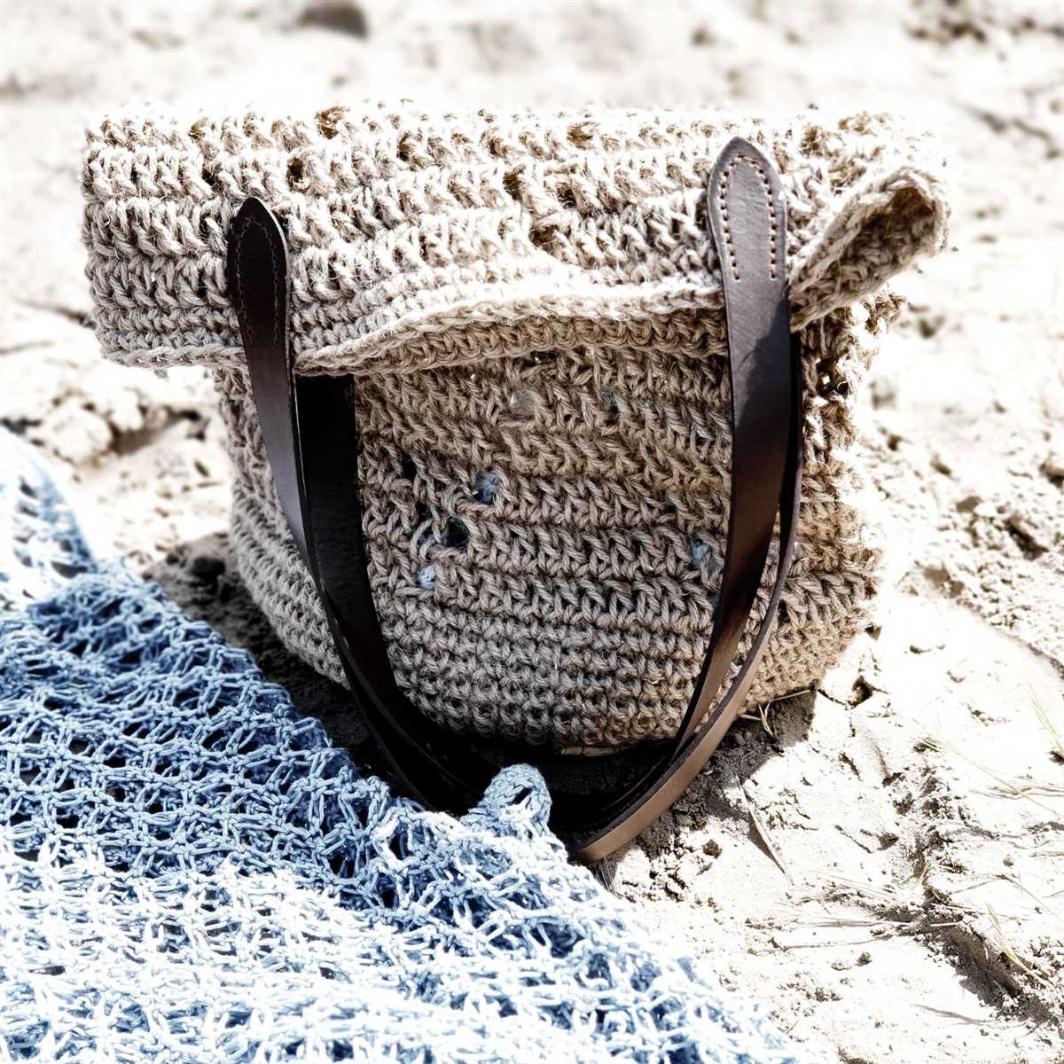 Knit beach bag pattern