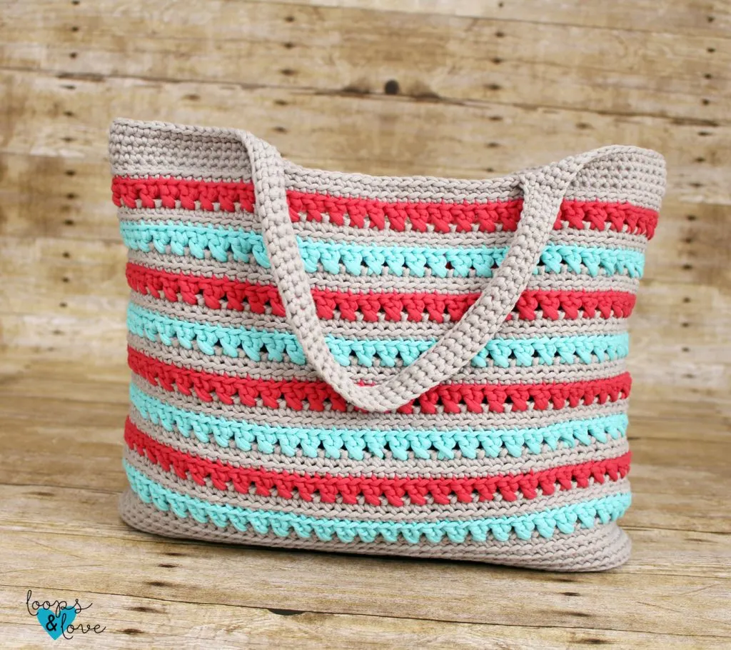 Knit beach bag pattern