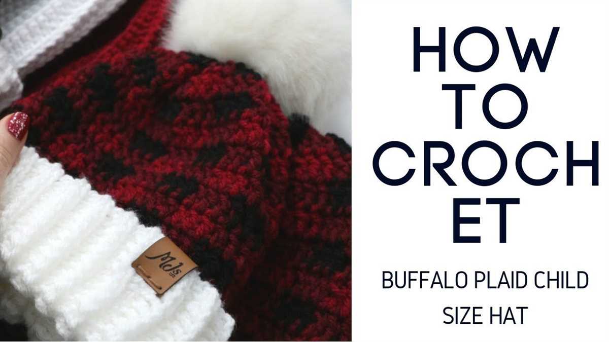 Knit buffalo plaid hat pattern