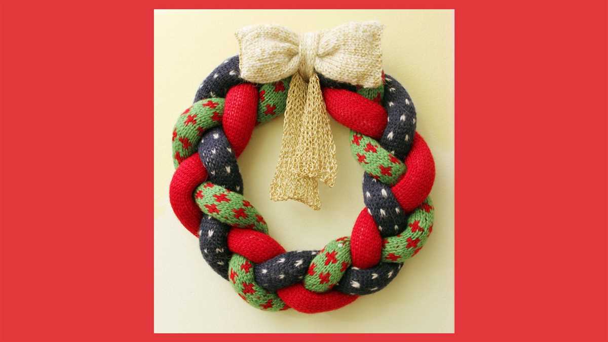 Knit christmas wreath patterns