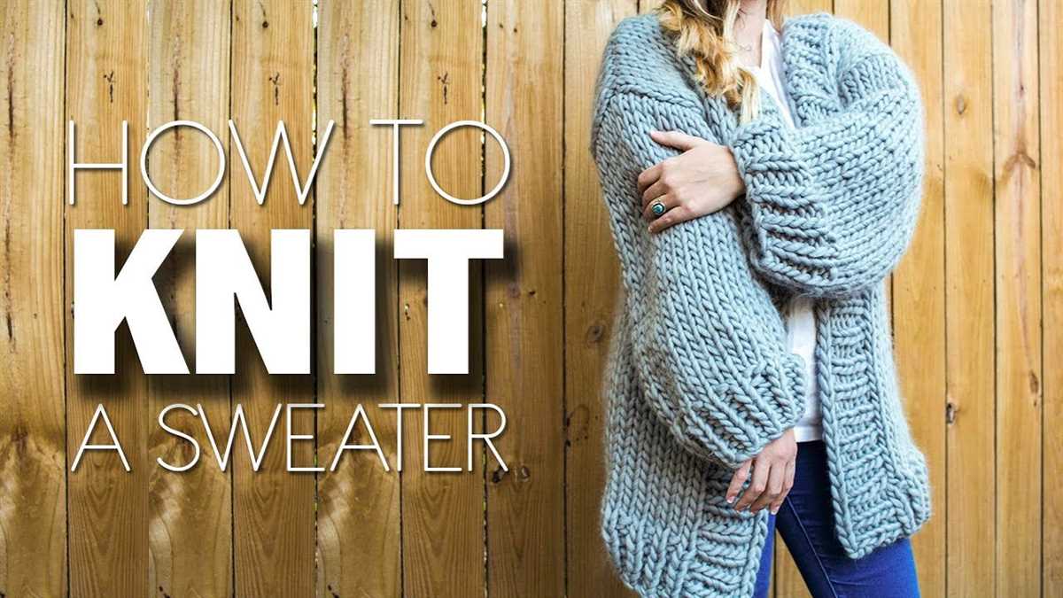 Knit cocoon sweater pattern