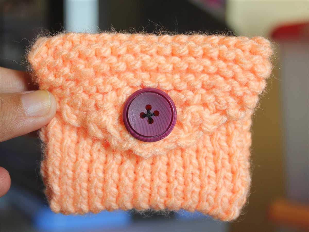 Knit coin purse pattern free