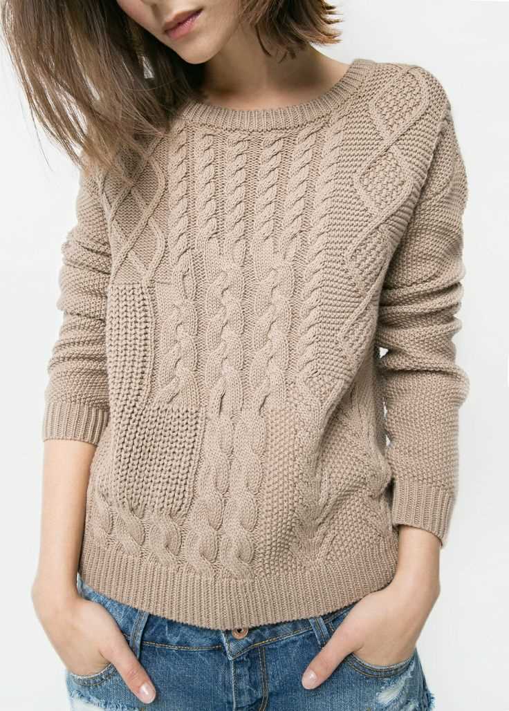 Knit cotton sweater pattern