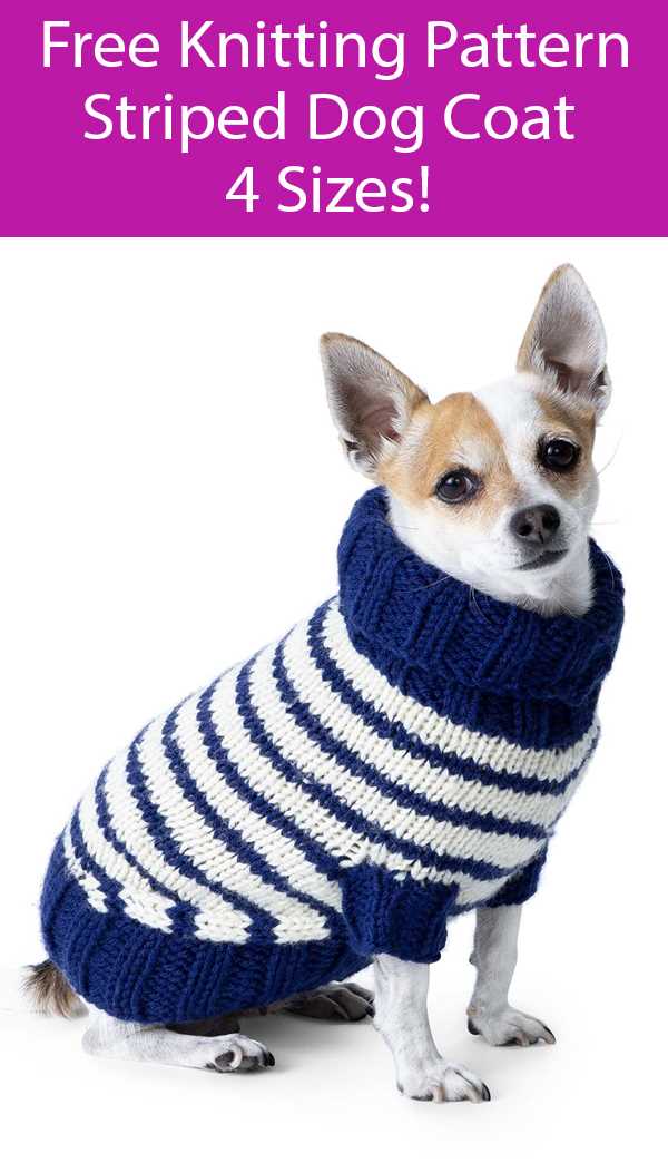 Knit dog sweater pattern free easy