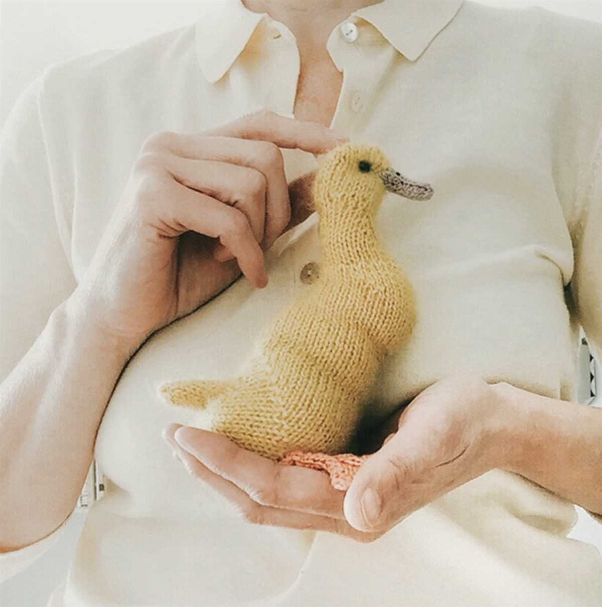 Knit duck pattern