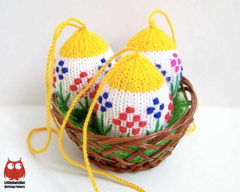 Knit easter egg pattern