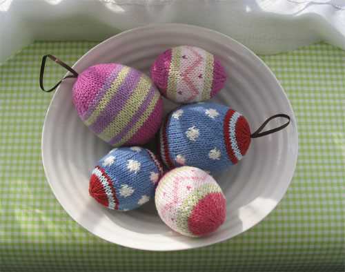 Knit easter egg pattern