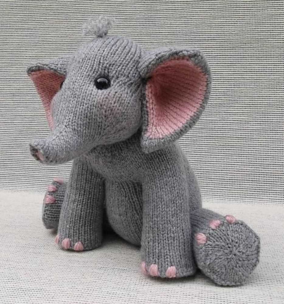 Knit elephant pattern free