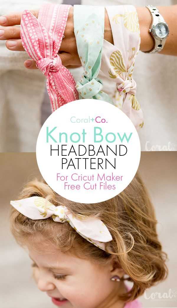 Knit fabric headband pattern