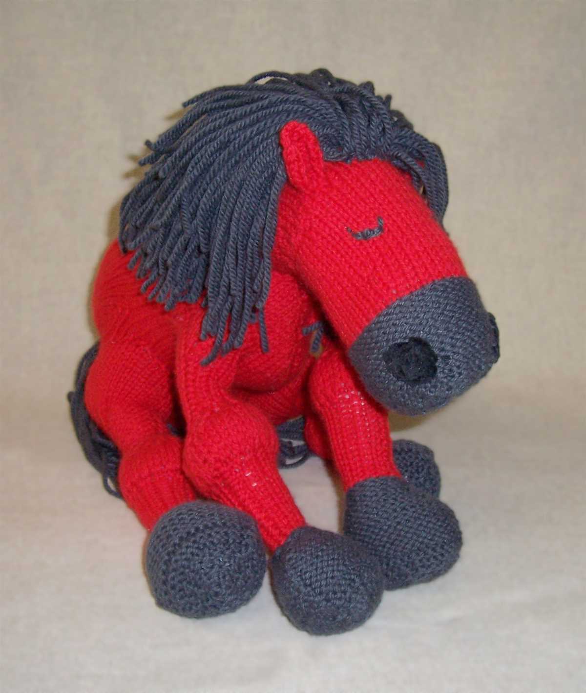 Knit horse hat pattern