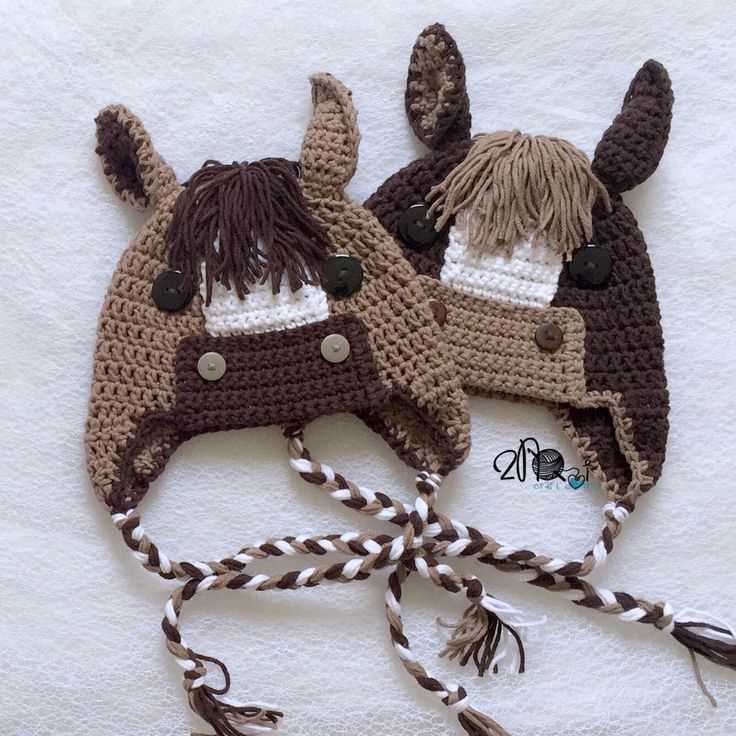 Knit horse hat pattern