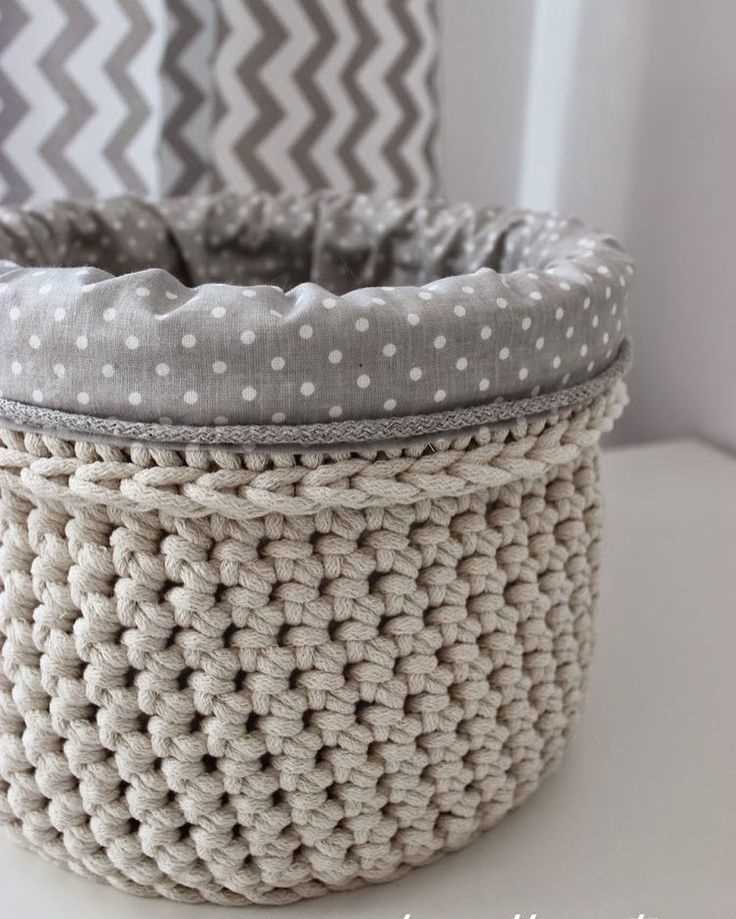 Knit laundry basket pattern