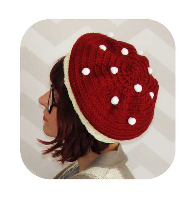 Knit mushroom hat pattern